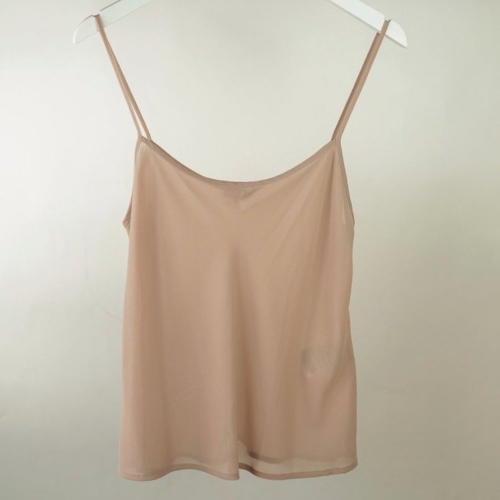 Red Valentino Blush Crepe Chiffon Camisole